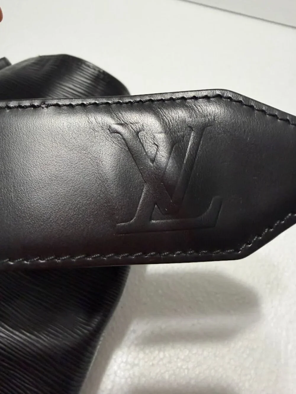Louis Vuitton Vintage Black Epi Leather Sac d’Epaule Shoulder Bucket Bag